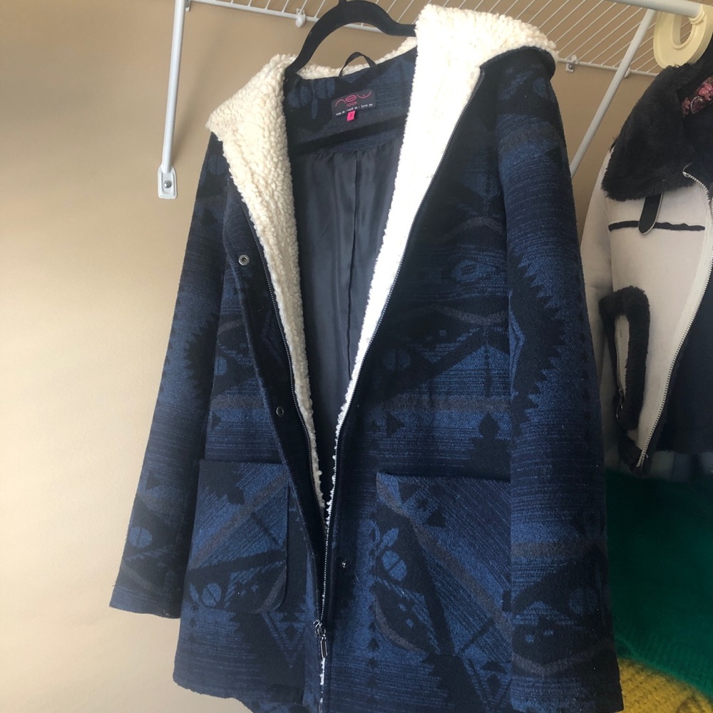 New Look Sherpa Fleece Lined Coat